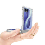 GKK Skal för Samsung Galaxy Z Flip8, stötsäkert TPU-skal med krockkudde och stötsäkert ringstöd