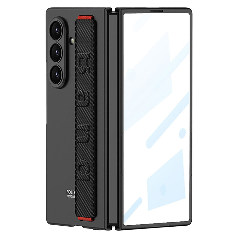 GKK For Samsung Galaxy Z Fold8 Ultra Case Wristband Foldable PC Phone Cover with Front Screen Protector