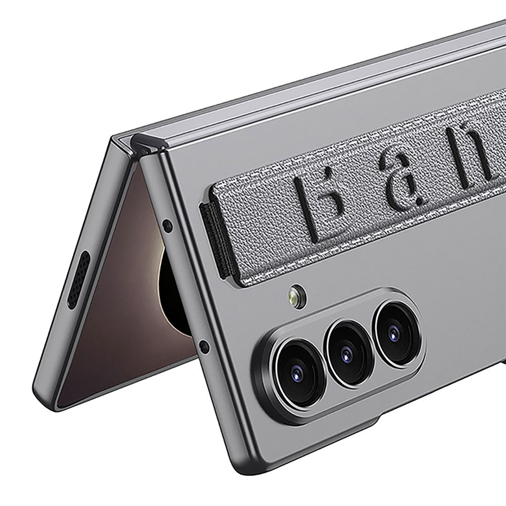 GKK For Samsung Galaxy Z Fold8 Ultra Case Wristband Foldable PC Phone Cover with Front Screen Protector