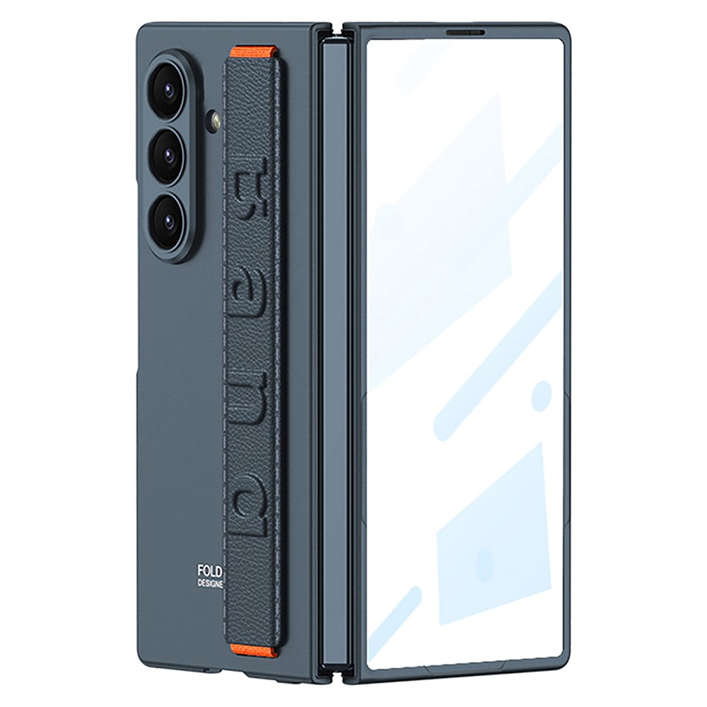 GKK For Samsung Galaxy Z Fold8 Ultra Case Wristband Foldable PC Phone Cover with Front Screen Protector