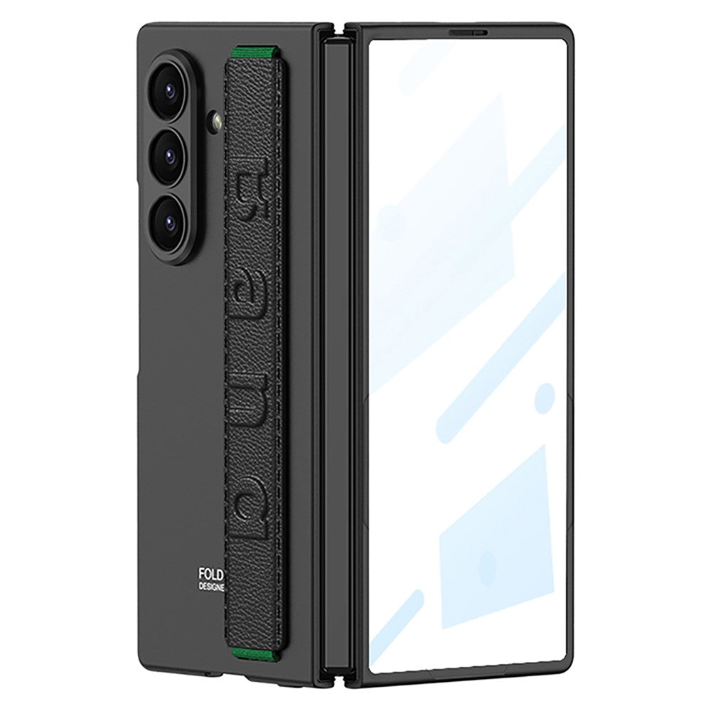 GKK For Samsung Galaxy Z Fold8 Ultra Case Wristband Foldable PC Phone Cover with Front Screen Protector