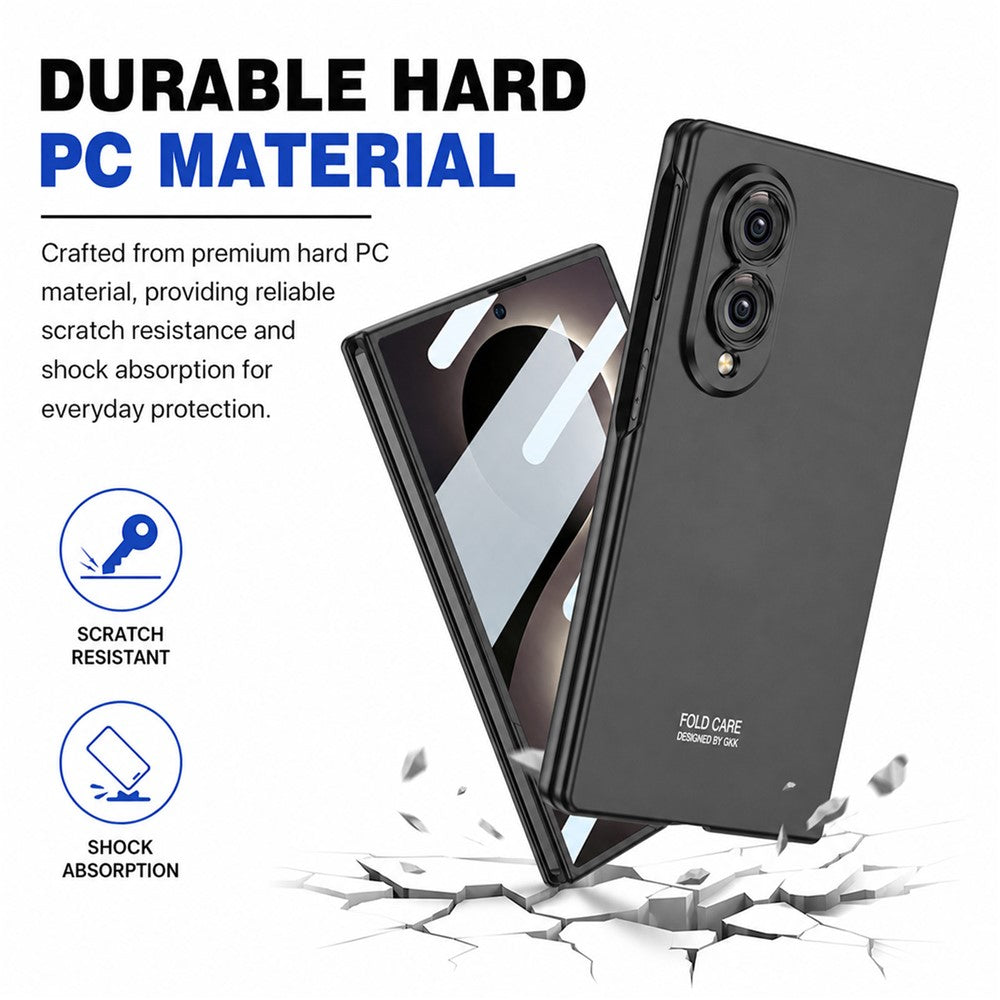 GKK til Samsung Galaxy Z Fold8 cover hårdt pc-telefoncover med skærmbeskyttelsesfilm af hærdet glas