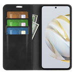For Huawei nova 10 SE 4G Skin-touch Feeling PU Leather Shockproof Phone Case Stand Magnetic Auto-absorbed Flip Wallet Cover