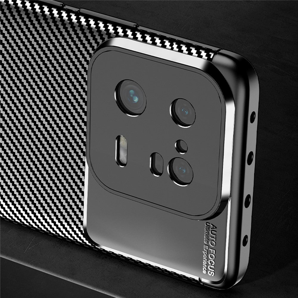 For Xiaomi 13 Pro 5G Anti-Scratch Carbon Fiber Texture Phone Case Soft TPU Drop-proof Mobile Phone Cover