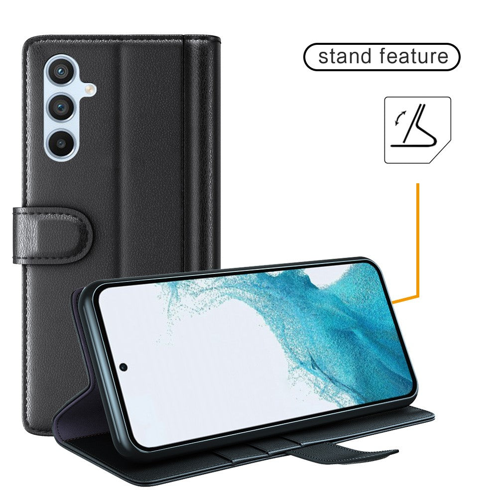 For Samsung Galaxy A54 5G Case Genuine Split Leather Phone Cover with Wallet Stand