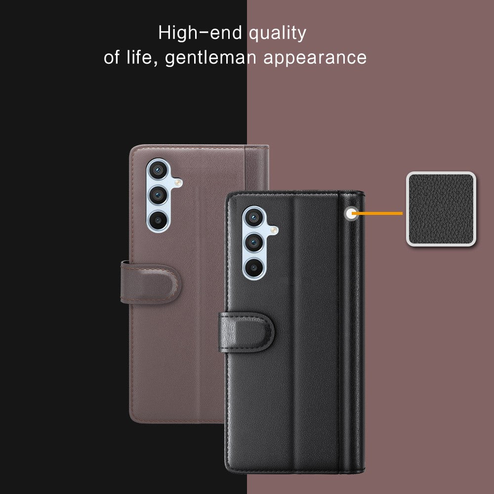 For Samsung Galaxy A54 5G Case Genuine Split Leather Phone Cover with Wallet Stand