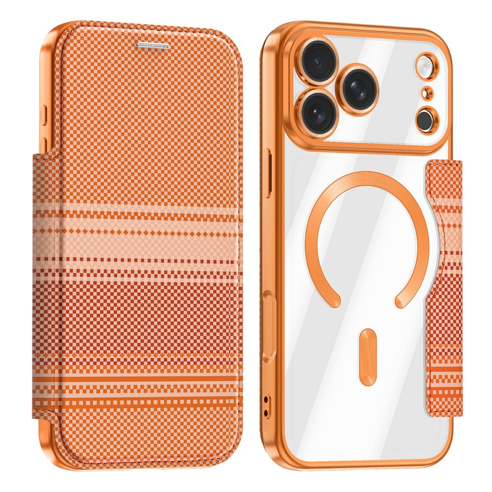 For iPhone 18 Pro Magnetic Case RFID Blocking Card Slots Leather Cover