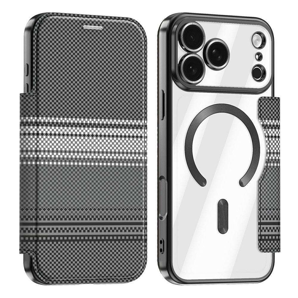 For iPhone 18 Pro Max Magnetic Case RFID Blocking Card Slots Leather Cover