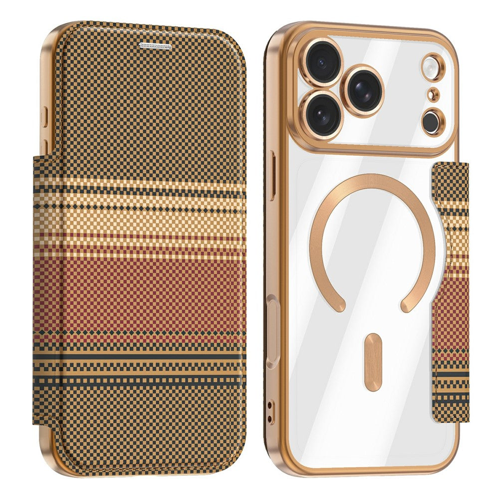 For iPhone 18 Pro Max Magnetic Case RFID Blocking Card Slots Leather Cover