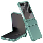 Til Samsung Galaxy Z Flip8 Cover Hard PC Telefoncover med hærdet glas bagskærmbeskytter