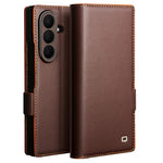 QIALINO For Samsung Galaxy Z Fold8 Ultra Case Flip Stand Genuine Cow Leather Phone Cover