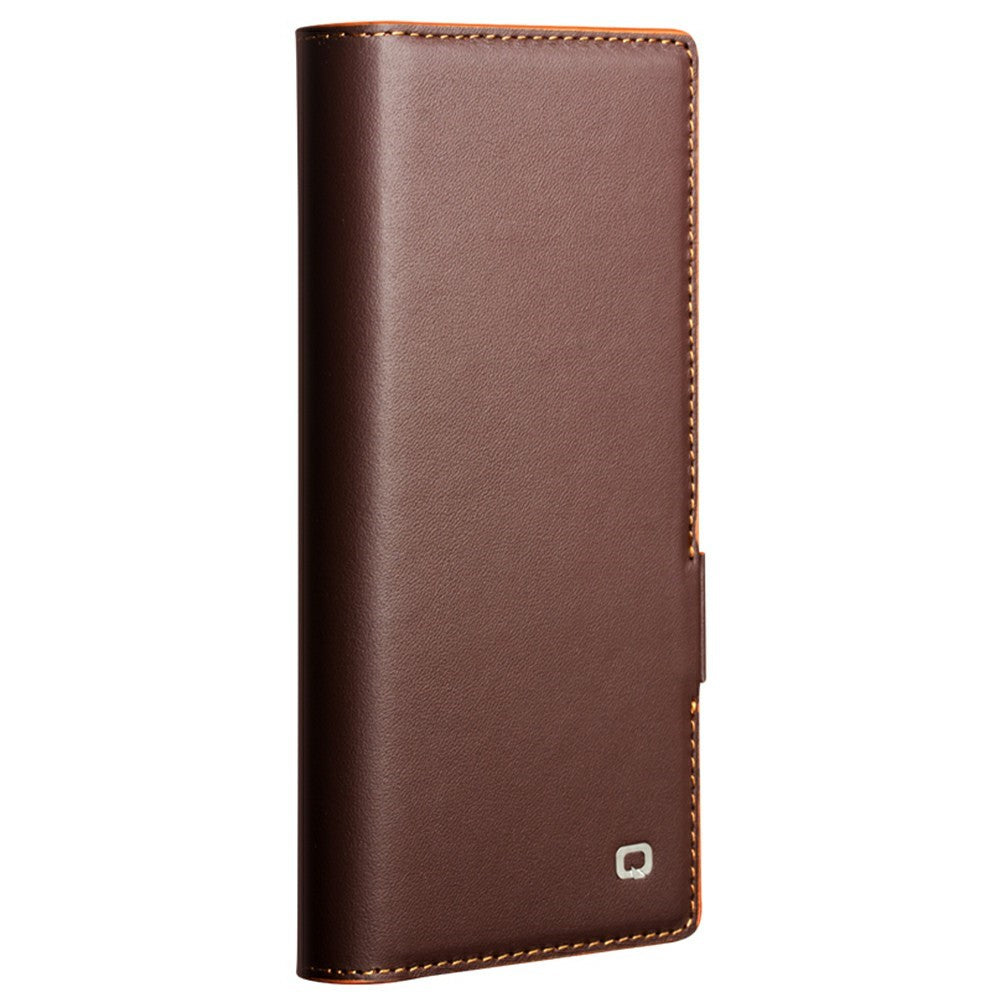 QIALINO For Samsung Galaxy Z Fold8 Ultra Case Flip Stand Genuine Cow Leather Phone Cover
