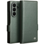 QIALINO For Samsung Galaxy Z Fold8 Ultra Case Flip Stand Genuine Cow Leather Phone Cover