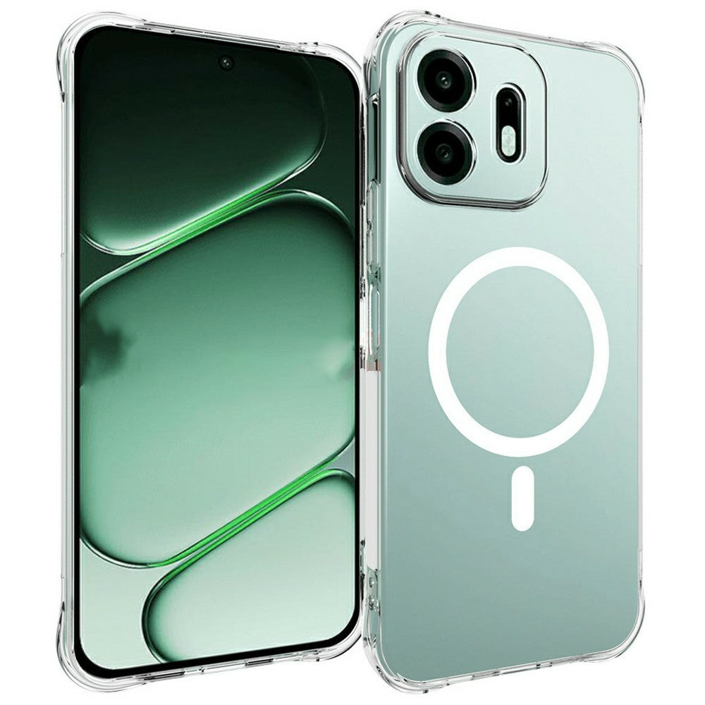 For OnePlus N6 4G Magnetic Case TPU Anti-drop Phone Back Cover