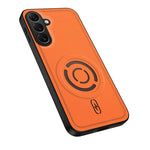 WANLONFENG for Samsung Galaxy A37 5G KJB Series Magnetic Case Tech Fabric Texture PC+TPU Shockproof Phone Cover