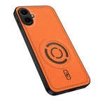 WANLONFENG til Samsung Galaxy A06 4G KJB Series Magnetisk Cover Teknologi-stoftekstur PC+TPU Stødsikkert Telefoncover