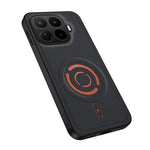WANLONFENG for Xiaomi 17T Pro KJB Series Magnetic Case Tech Fabric Texture PC+TPU Shockproof Phone Cover