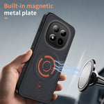 WANLONFENG for Xiaomi Redmi Note 15 Pro 5G (Global) KJB Series Magnetic Case Tech Fabric Texture PC+TPU Shockproof Phone Cover