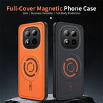 WANLONFENG for Xiaomi Redmi Note 15 Pro 5G (Global) KJB Series Magnetic Case Tech Fabric Texture PC+TPU Shockproof Phone Cover