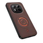 WANLONFENG for Xiaomi Redmi Note 15 Pro 5G (Global) KJB Series Magnetic Case Tech Fabric Texture PC+TPU Shockproof Phone Cover