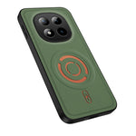 WANLONFENG for Xiaomi Redmi Note 15 Pro 5G (Global) KJB Series Magnetic Case Tech Fabric Texture PC+TPU Shockproof Phone Cover