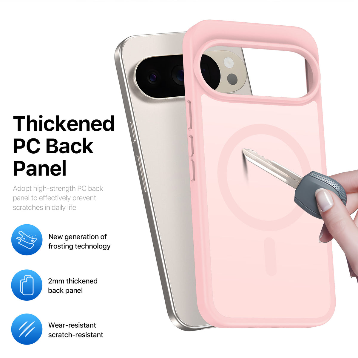 DUX DUCIS Yind Google Pixel 11 Pro/10 Pro/10/9/9 Pro/11 Skal - Ljusrosa