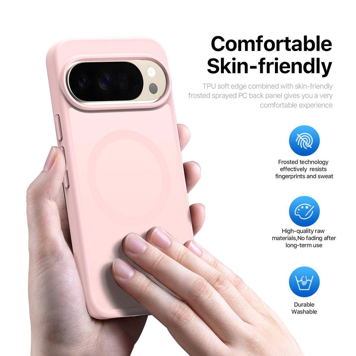 DUX DUCIS Yind Google Pixel 10 Pro XL / 9 Pro XL / 11 Pro XL Skal - Ljusrosa