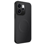 WANLONFENG för Oppo Reno16 5G (Global) TQ-serien Magnetiskt skal Kolfiberstruktur PC TPU mobilskal