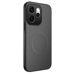 WANLONFENG för Oppo Reno16 5G (Global) TQ-serien Magnetiskt skal Kolfiberstruktur PC TPU mobilskal