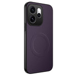 WANLONFENG för Oppo Reno16 5G (Global) TQ-serien Magnetiskt skal Kolfiberstruktur PC TPU mobilskal