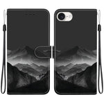For iPhone 17th / 16th Case Pattern Printing PU Leather Wallet Flip Stand Phone Cover with Wrist Strap