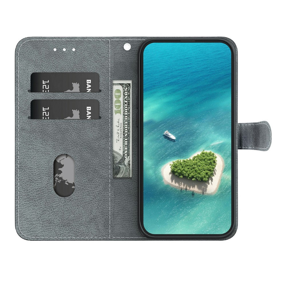 For Samsung Galaxy S26+ Case Pattern Printing PU Leather Wallet Flip Stand Phone Cover with Wrist Strap