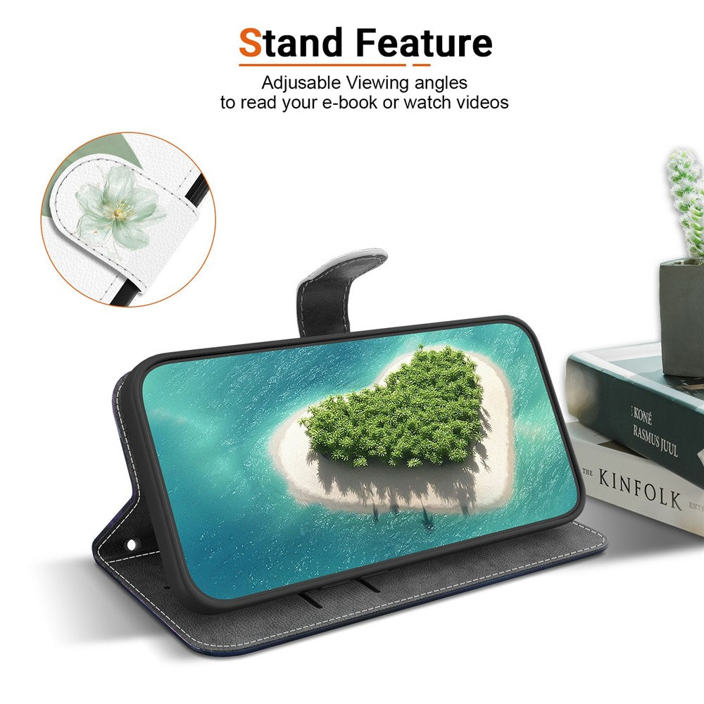 For Samsung Galaxy S26+ Case Pattern Printing PU Leather Wallet Flip Stand Phone Cover with Wrist Strap