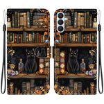 For Samsung Galaxy S26+ Case Pattern Printing PU Leather Wallet Flip Stand Phone Cover with Wrist Strap