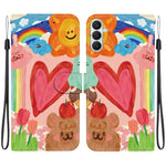 For Samsung Galaxy S26+ Case Pattern Printing PU Leather Wallet Flip Stand Phone Cover with Wrist Strap