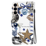 For Samsung Galaxy S26 FE Case Pattern Printing PU Leather Wallet Flip Stand Phone Cover with Wrist Strap