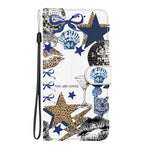 For Samsung Galaxy A27 5G Case Pattern Printing PU Leather Wallet Flip Stand Phone Cover with Wrist Strap