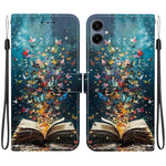 For Samsung Galaxy A08 4G / A07 4G Case Pattern Printing PU Leather Wallet Flip Stand Phone Cover with Wrist Strap