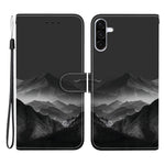 For Samsung Galaxy A37 5G / A36 5G Case Pattern Printing PU Leather Wallet Flip Stand Phone Cover with Wrist Strap