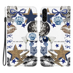 Til Samsung Galaxy A56 5G Etui Mønstertryk PU Læder Wallet Flip Stand Telefon Cover med Håndledsrem