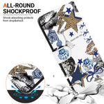 Til Samsung Galaxy A56 5G Etui Mønstertryk PU Læder Wallet Flip Stand Telefon Cover med Håndledsrem