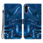 Til Samsung Galaxy A56 5G Etui Mønstertryk PU Læder Wallet Flip Stand Telefon Cover med Håndledsrem