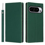 For Google Pixel 11 Pro XL Wallet Case Genuine Cow Leather Phone Cover Litchi Texture