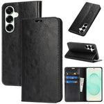 Til Samsung Galaxy S26 FE Cover i Crazy Horse Tekstur Splitlæder med Pung