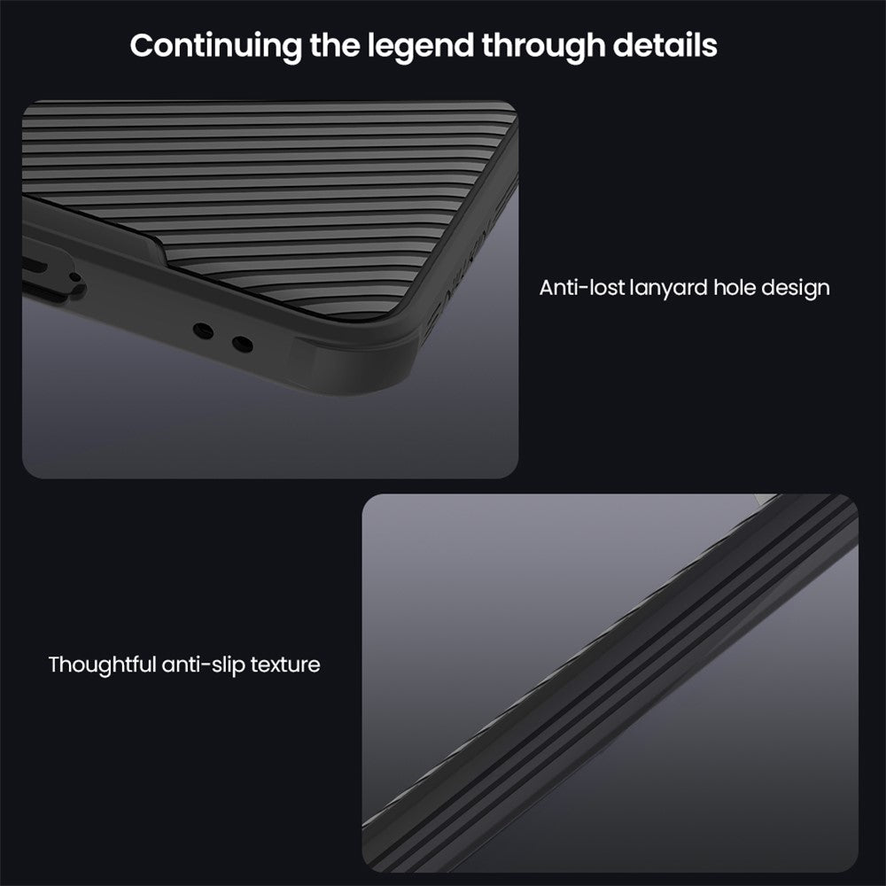 NILLKIN CamShield Pro Series-cover til Samsung Galaxy S26 FE, PC + TPU-mobilbeskyttelse med kameraskydedæksel