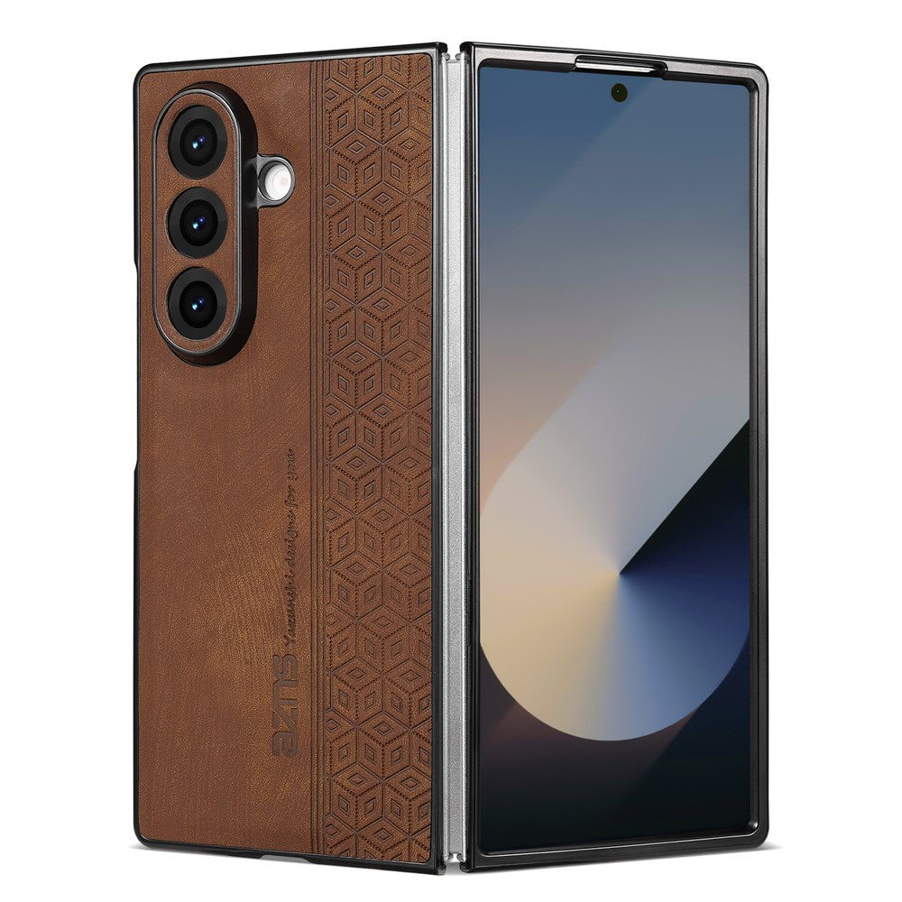 AZNS For Samsung Galaxy Z Fold8 Ultra Champion Edition Case PU Leather Covered TPU Phone Protective Cover