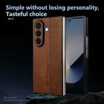 AZNS For Samsung Galaxy Z Fold8 Ultra Champion Edition Case PU Leather Covered TPU Phone Protective Cover