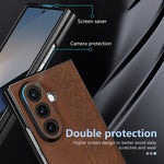 AZNS For Samsung Galaxy Z Fold8 Ultra Champion Edition Case PU Leather Covered TPU Phone Protective Cover