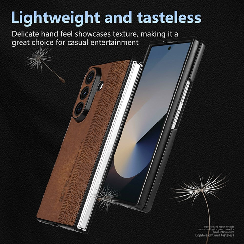 AZNS For Samsung Galaxy Z Fold8 Ultra Champion Edition Case PU Leather Covered TPU Phone Protective Cover