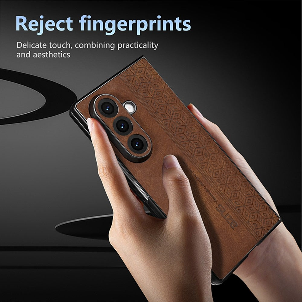 AZNS For Samsung Galaxy Z Fold8 Ultra Champion Edition Case PU Leather Covered TPU Phone Protective Cover
